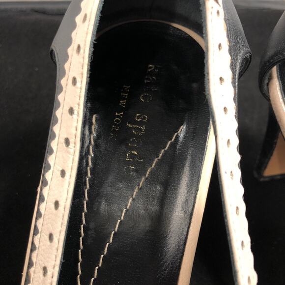 Kate Spade Two Tone Square Toe Oxford Style Heels - Picture 3 of 13